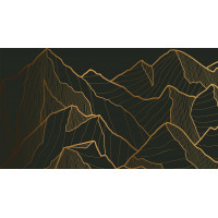Moderní fototapeta - Zlaté hory - 360x270 cm