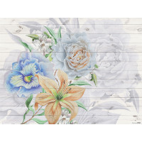 Moderní fototapeta - Ručně malované květiny - 360x270 cm