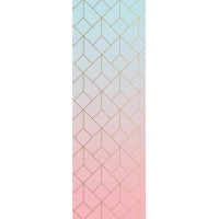 Moderní fototapeta - Gradient s geometrickým vzorem - 90x270 cm