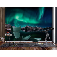 Moderní fototapeta - Severní polární záře - 360x270 cm