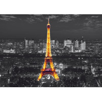 Moderní fototapeta - Eiffelova věž v noci - 155x110 cm