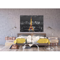 Moderní fototapeta - Eiffelova věž v noci - 155x110 cm