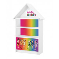 Dětský domečkový úložný regál Rainbow High - Girls - duhový