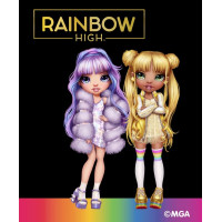 Dětský domečkový úložný regál Rainbow High - Girls - duhový