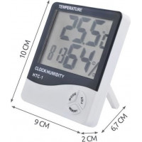 Meteostanice s hodinami - bílá