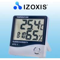 Meteostanice s hodinami - bílá