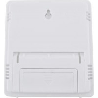 Meteostanice s hodinami - bílá