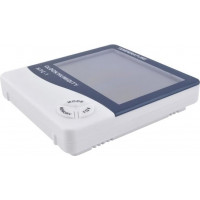 Meteostanice s hodinami - bílá