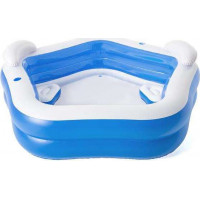 Nafukovací bazén se sedátky BESTWAY 54153 - 213x207x69cm