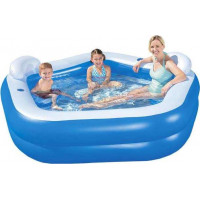 Nafukovací bazén se sedátky BESTWAY 54153 - 213x207x69cm