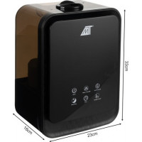 Aromaterapeutický zvlhčovač vzduchu - 4,5 l - černý