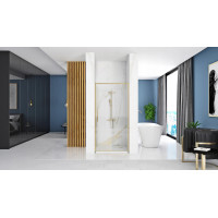 Sprchové dveře Rea RAPID slide 110 cm - zlaté broušené