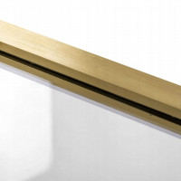 Sprchový kout Rea RAPID slide 110x100 cm - zlatý broušený