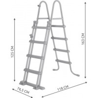 Bezpečnostní schůdky k bazénu 1,22 m