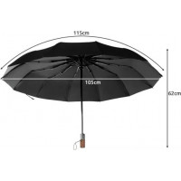 Skládací deštník v černé barvě