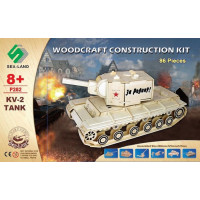 WOODEN TOY , WCK 3D puzzle Tank KV-2