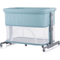 CHIPOLINO Postýlka Mommy 'n Me 2v1 Blue Mint