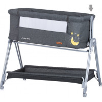 CHIPOLINO Postýlka Pretty Close 3v1 Anthracite