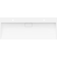 Umyvadlo z litého mramoru MEXEN AVA 120 cm - s otvorem pro 2 baterie - bílé, 23011202