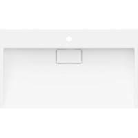 Umyvadlo z litého mramoru MEXEN AVA 80 cm - s otvorem pro baterii - bílé, 23018001