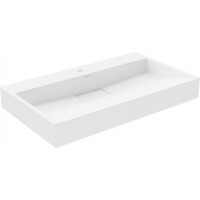 Umyvadlo z litého mramoru MEXEN AVA 80 cm - s otvorem pro baterii - bílé, 23018001