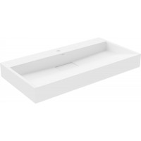 Umyvadlo z litého mramoru MEXEN AVA 90 cm - s otvorem pro baterii - bílé, 23019001