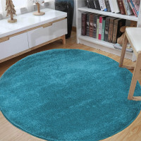 Kulatý koberec Portofino - modrý