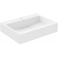 Umyvadlo z litého mramoru MEXEN AVA 50 cm - s otvorem pro baterii - bílé, 23015001