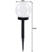 Solární zahradní lampa - koule, sada 6 ks