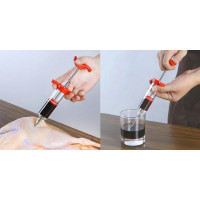 Stříkačka / Injektor na maso, 3 x jehla