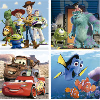 EDUCA Puzzle Disney Pixar 4v1 (12,16,20,25 dílků)