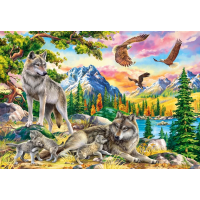 CASTORLAND Puzzle Vlčí rodinka 1000 dílků