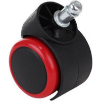 Kolečka kancelářské židle - 5 ks - červená