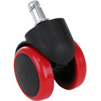 Kolečka kancelářské židle - 5 ks - červená