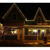 Světelná síť 160 LED - teplá bílá 31V
