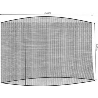 Moskytiéra na zahradní slunečník 3,5m - černá