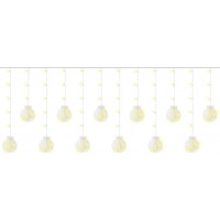 Světelný závěs Baňky - 108 LED - teplá bílá 31V