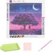 Mozaiková diamantová výšivka H16137 - Strom