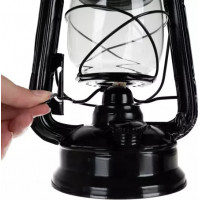 Černá olejová lampa 24cm