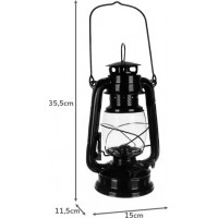 Černá olejová lampa 24cm