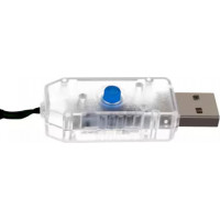 Světelná síť s dálkovým ovladačem 160 LED USB - studená bílá