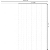 Světelný závěs s dálkovým ovladačem 300 LED USB - teplá bílá