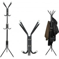 Stojanový věšák 175 x 42 cm - černý