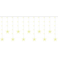 Světelný závěs Hvězdy - 108 LED - teplá bílá 31V