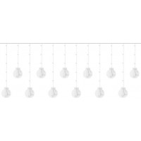 Světelný závěs Baňky - 108 LED - studená bílá 31V
