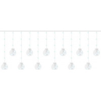 Světelný závěs Baňky - 108 LED - studená bílá 31V