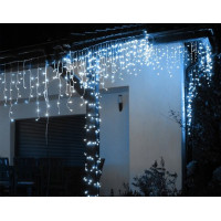Vánoční dekorační osvětlení - rampouchy 300 LED - studená bílá