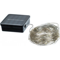 Solární vánoční osvětlení - 100 LED - bílé