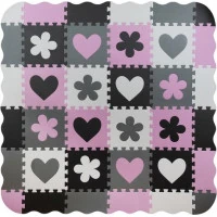 Kontrastní pěnové puzzle 30 x 30 cm - 36 ks