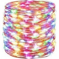 Dekorační LED osvětlení na drátku - 100 LED - vícebarevná